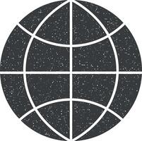 internet isolated simple vector icon illustration with stamp effect