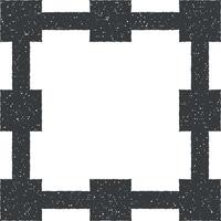 Web development, transformation vector icon illustration with stamp effect
