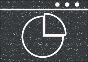 Web development vector icon illustration with stamp effect