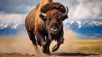 AI generated buffalo high quality image photo