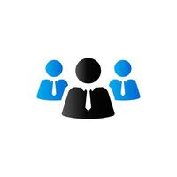 Teamwork icon in duo tone color. Business collaboration team vector