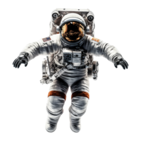 ai genererad astronaut i en Plats svit isolerat på transparent bakgrund png