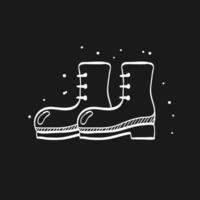 Boot doodle sketch illustration vector