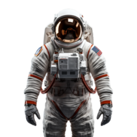 ai generiert Astronaut im ein Raum Suite isoliert auf transparent Hintergrund png