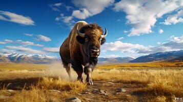 AI generated buffalo high quality image photo