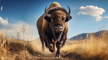 AI generated buffalo high quality image photo