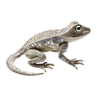 AI generated 3d lizzard isolated on transparent background png