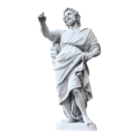 AI generated Gypsum statue plaster copy isolated on transparent background png