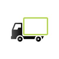 Truck icon in duo tone color. Freight transport logistic vector