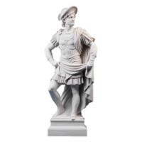 AI generated Gypsum statue plaster copy isolated on transparent background png