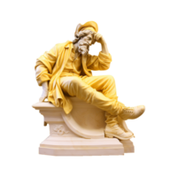 AI generated Gypsum statue plaster copy isolated on transparent background png