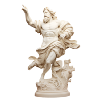 AI generated Gypsum statue plaster copy isolated on transparent background png