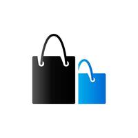 Shopping bags icon in duo tone color. Buying ecommerce vector