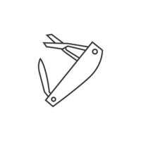 Multi tool icon in thin outline style vector