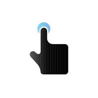 Finger gesture icon in duo tone color. Gadget touch pad smartphone laptop vector