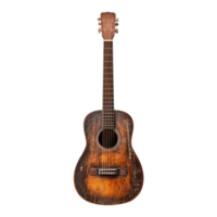 ai gerado guitarra isolado em transparente fundo png