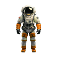 ai generiert Astronaut im ein Raum Suite isoliert auf transparent Hintergrund png