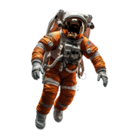 ai généré astronaute dans une espace suite isolé sur transparent Contexte png