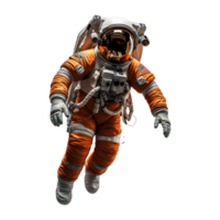 AI generated Astronaut in a space suite isolated on transparent background png