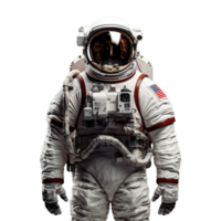 AI generated Astronaut in a space suite isolated on transparent background png