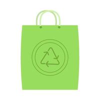 paper bag recycling illustration vector