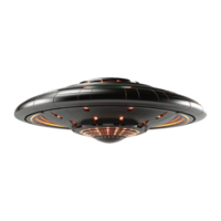 AI generated Flying saucer ufo uap isolated on transparent background png