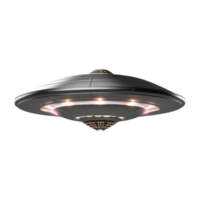 AI generated Flying saucer ufo uap isolated on transparent background png