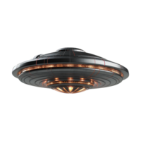 AI generated Flying saucer ufo uap isolated on transparent background png