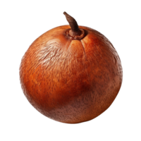 AI generated Wood apple fruit png isolated on transparent background