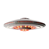 AI generated Flying saucer ufo uap isolated on transparent background png