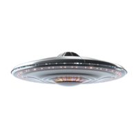 ai genererad flygande fat UFO uap isolerat på transparent bakgrund png