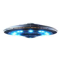 AI generated Flying saucer ufo uap isolated on transparent background png