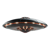 ai genererad flygande fat UFO uap isolerat på transparent bakgrund png