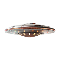 ai genererad flygande fat UFO uap isolerat på transparent bakgrund png