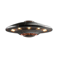 AI generated Flying saucer ufo uap isolated on transparent background png