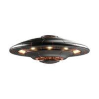 AI generated Flying saucer ufo uap isolated on transparent background png