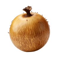 ai generiert Holz Apfel Obst png isoliert auf transparent Hintergrund