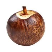 ai gegenereerd hout appel fruit PNG geïsoleerd Aan transparant achtergrond