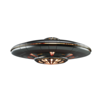 ai genererad flygande fat UFO uap isolerat på transparent bakgrund png