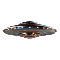 ai genererad flygande fat UFO uap isolerat på transparent bakgrund png