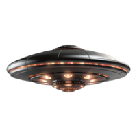 AI generated Flying saucer ufo uap isolated on transparent background png