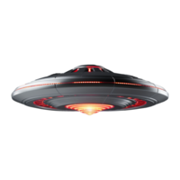 AI generated Flying saucer ufo uap isolated on transparent background png