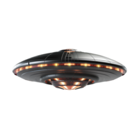 AI generated Flying saucer ufo uap isolated on transparent background png