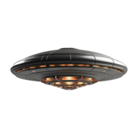 AI generated Flying saucer ufo uap isolated on transparent background png