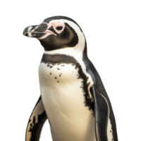 ai generiert afrikanisch Pinguin isoliert auf transparent Hintergrund png