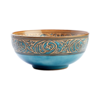 AI generated Ceramic bowl isolated on transparent background png