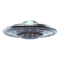 AI generated Flying saucer ufo uap isolated on transparent background png