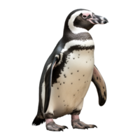 ai generiert afrikanisch Pinguin isoliert auf transparent Hintergrund png