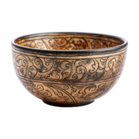 AI generated Ceramic bowl isolated on transparent background png