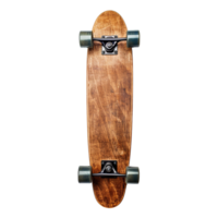 AI generated Skateboard made of wood png isolated on transparent background